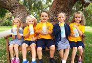 Choose Tap Newhaven Primary School kids on bench