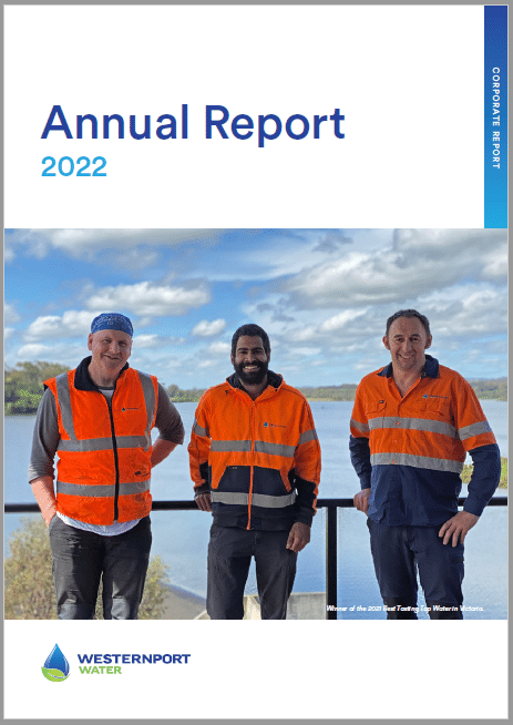 Cover Annual Report 2022 Westernport Water   Cover Annual Report 2022 