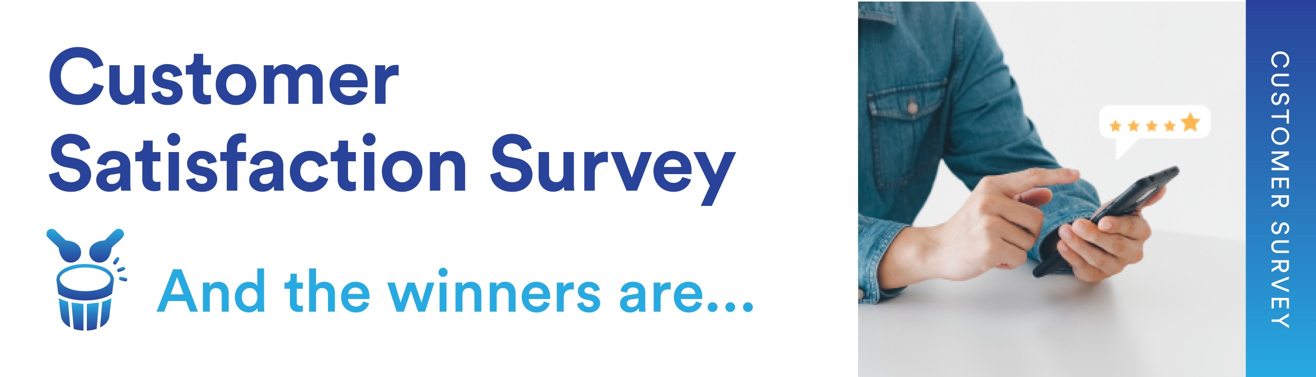 Website Banner - Customer Satisfaction Survey winners announced below