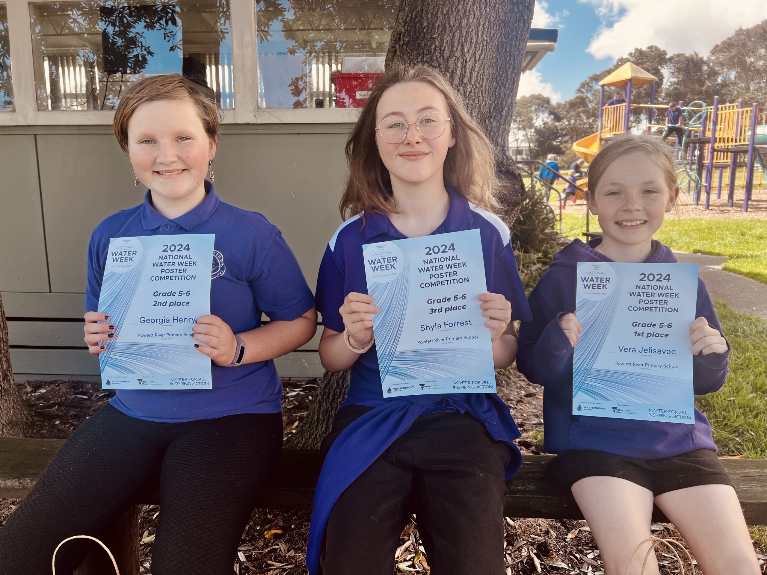 Top 3 students Grade 5/6 category - Powlett River Primary School students, Georgia, Shyla and Vera