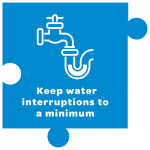 Outcome 4 Keep water interruptions to a minimum