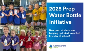 Prep Water Bottle Initiative - click to read media release